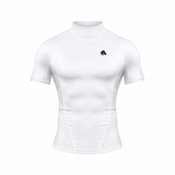 Turtleneck Short Sleeve Compression Shirt