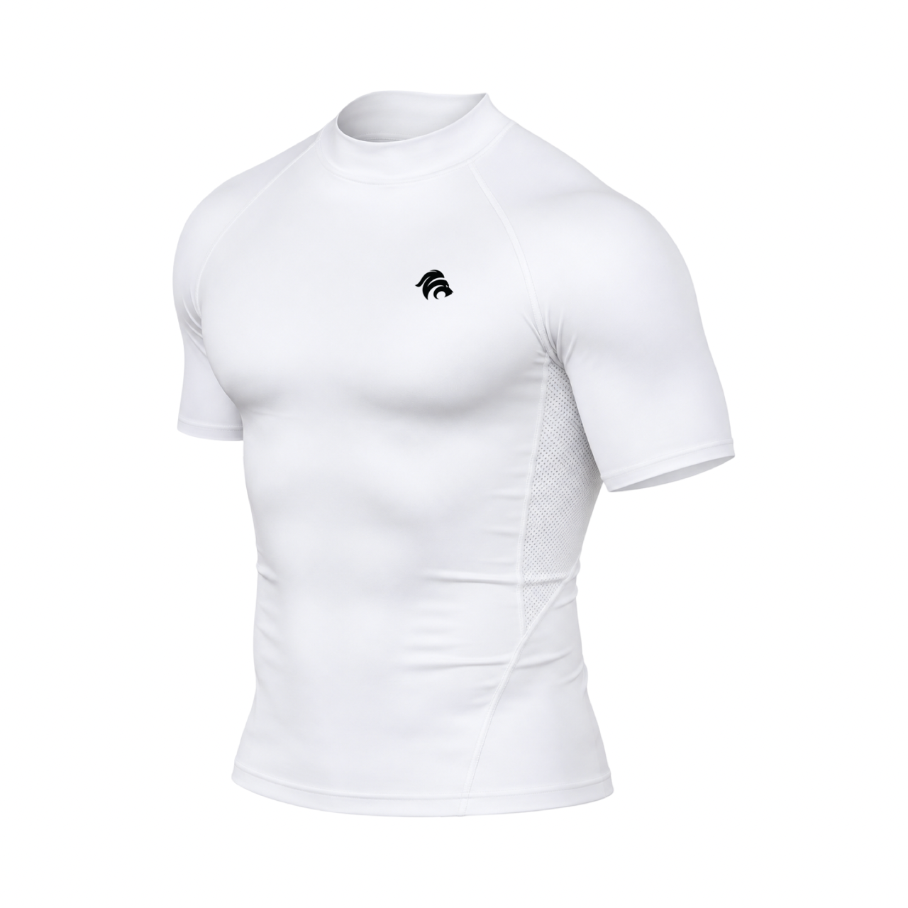 Turtleneck Short Sleeve Compression Shirt