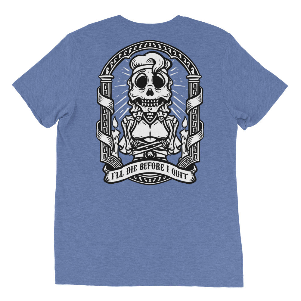 "Death Before Quitting" Hercules Skeleton Shirt