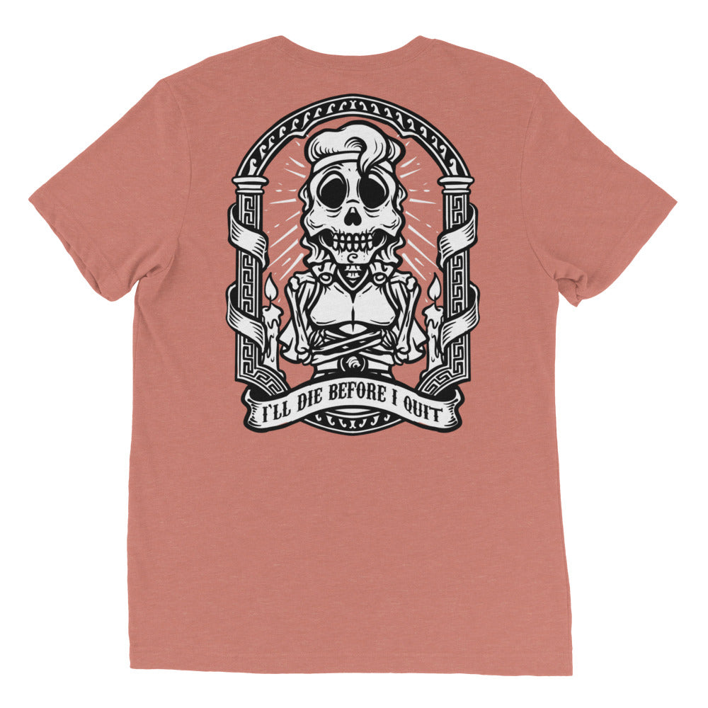 "Death Before Quitting" Hercules Skeleton Shirt
