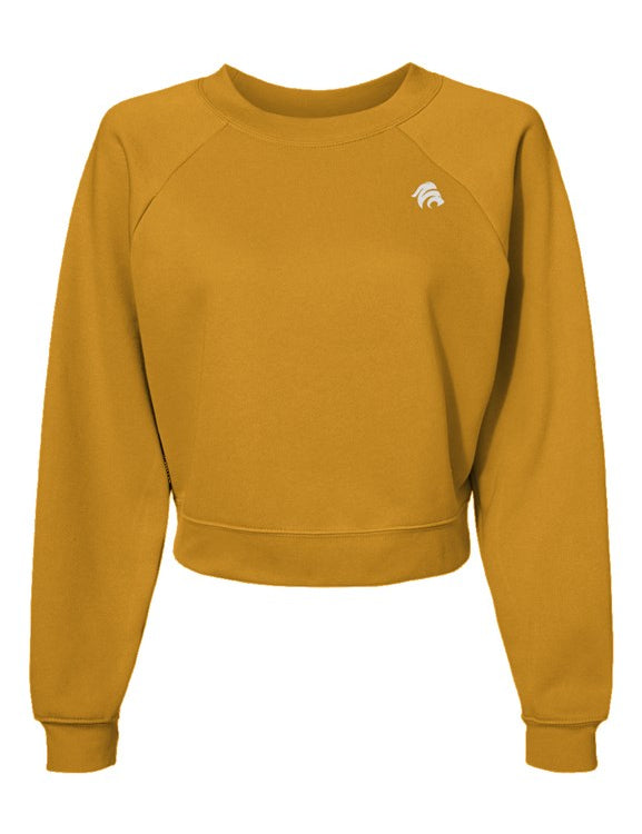 Womens Raglan Pullover Fleece Sweatshirt